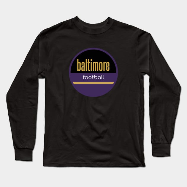 baltimore ravens football Long Sleeve T-Shirt by BVHstudio